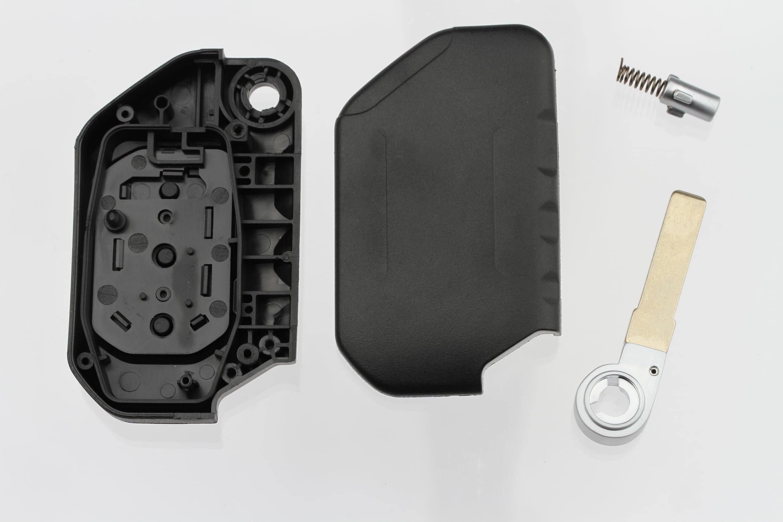 FOBTEK Flip Key Fob Shell Case & Button Pad for Jeep OHT1130261, 4-Button